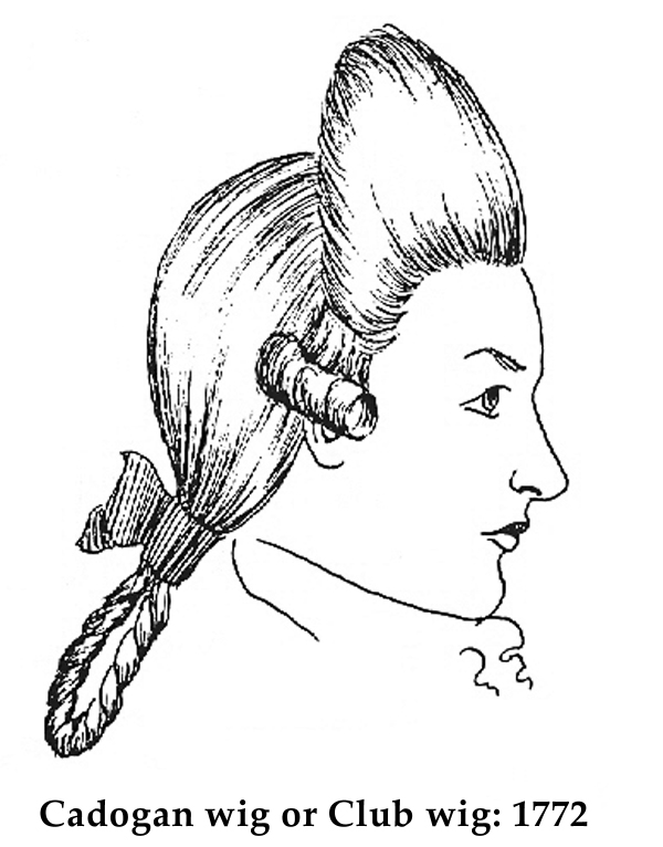 Esther M. Zimmer Lederberg Cadogan or Club Wig 1772